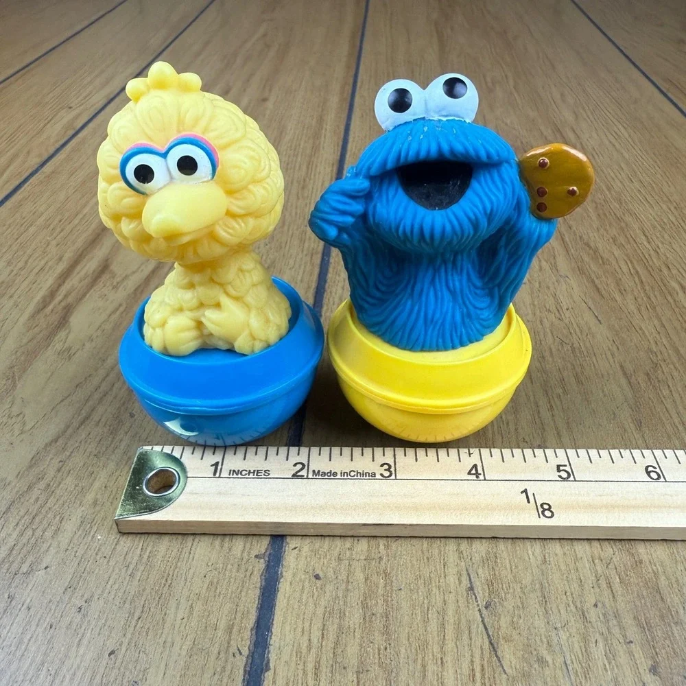 Sesame Street Big Bird Cookie Monster Tumbler Roly Poly Jim Henson Productions‎